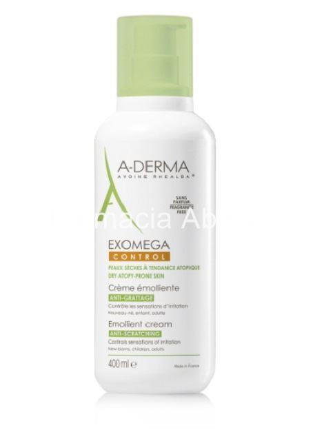 A-Derma Exomega Control Crema emoliente 400 ml - Imagen 1