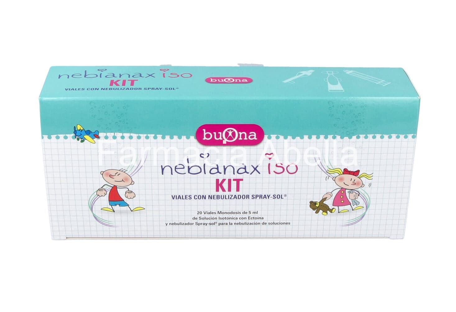 Buona Nebianax Iso Kit 20 viales + nebulizador limpiador nasal - Imagen 2