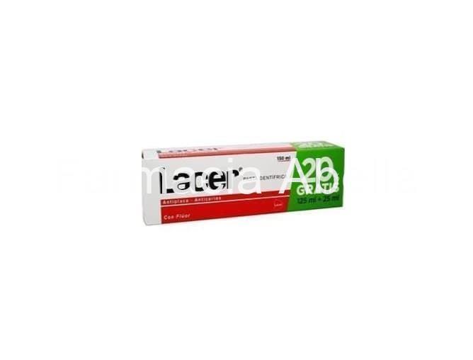 Lacer anticaries antiplaca pasta de dientes 125+25 ml - Imagen 1