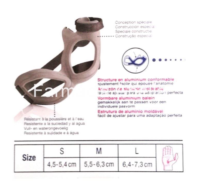 Actimove Rhizo Forte Premium mano izquierda inmovilizador de pulgar órtesis de pulgar - Imagen 2