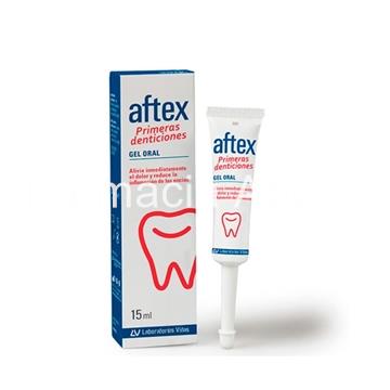Aftex Primeras denticiones ácido hialurónico gel oral 15ml - Imagen 1