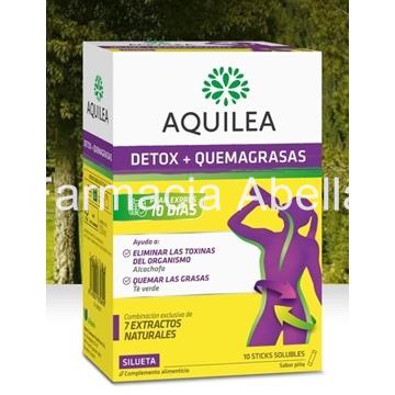 Aquilea Detox+ Quemagrasas 15 sticks solubles sabor piña - Imagen 1