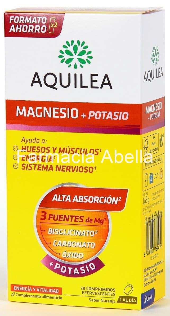 Aquilea Magnesio con Potasio 28 Comprimidos Efervescentes X 2 envases - Imagen 1