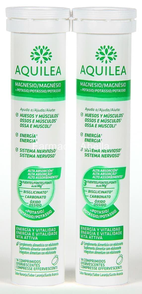Aquilea Magnesio con Potasio 28 Comprimidos Efervescentes X 2 envases - Imagen 2