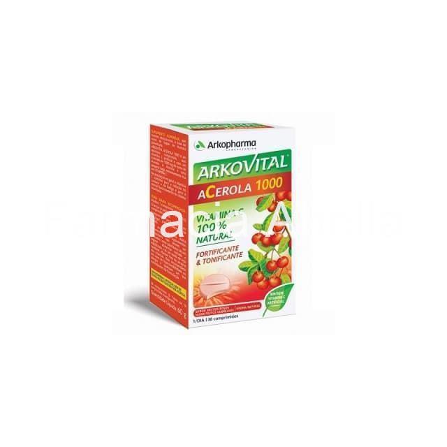 Arkopharma Arkovital Acerola 1000 vitamina C natural 30 comprimidos masticables - Imagen 1