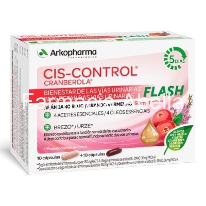Arkopharma Cranberola Cis-control Flash 20 cápsulas - Imagen 1