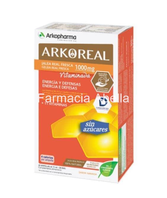 Arkoreal Jalea Real Vitaminada sin azúcares 20 ampollas - Imagen 1