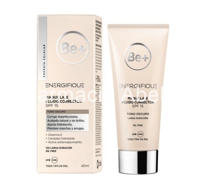 Be+ Energific maquillaje fluido tono oscuro corrector 40 ml ml - Imagen 1