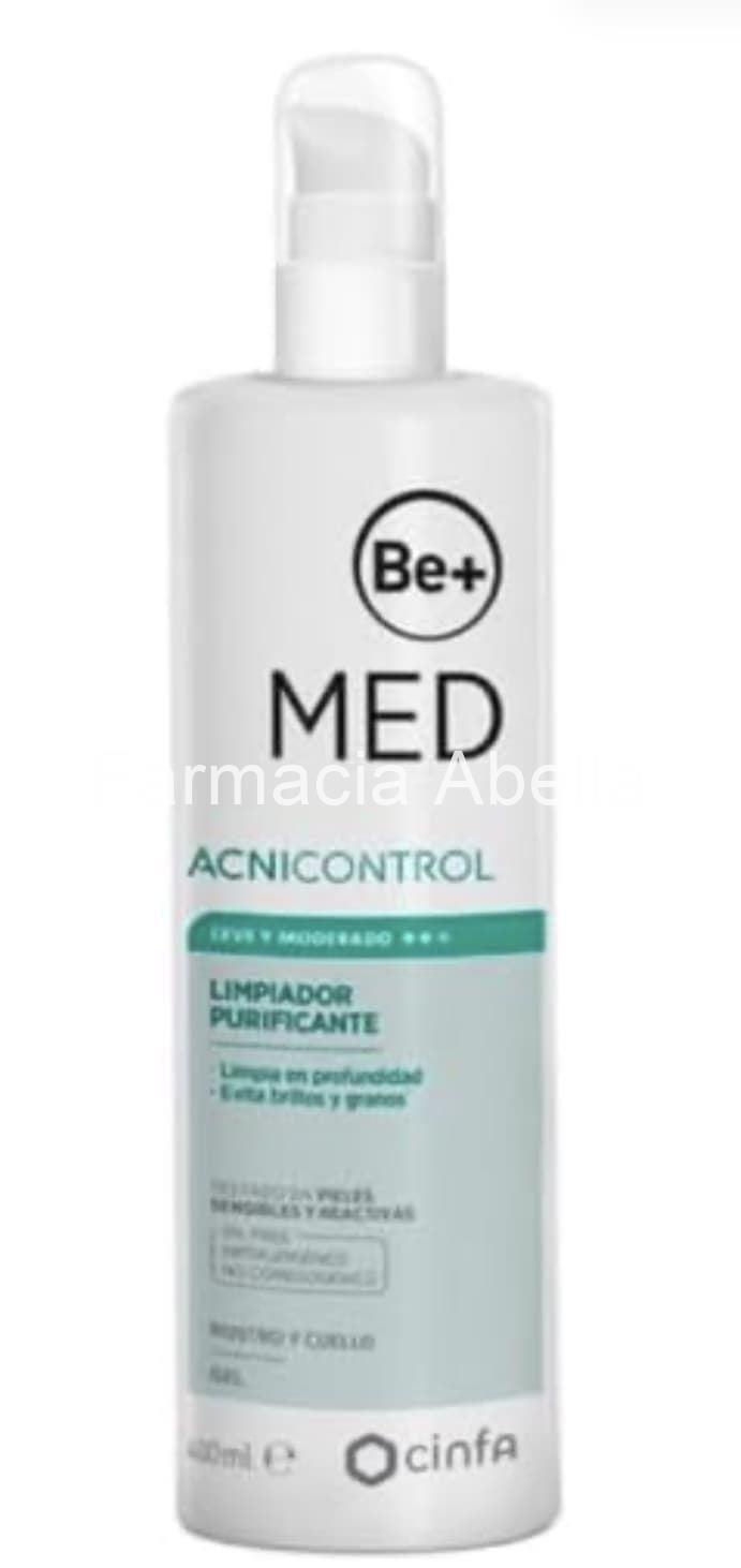 Be+ med acnicontrol limpiador purificante 400 ml - Imagen 1