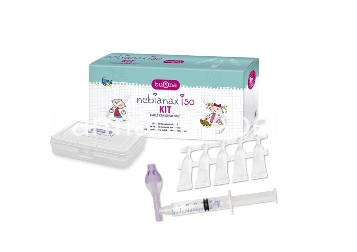 Buona Nebianax Iso Kit 20 viales + nebulizador limpiador nasal - Imagen 1