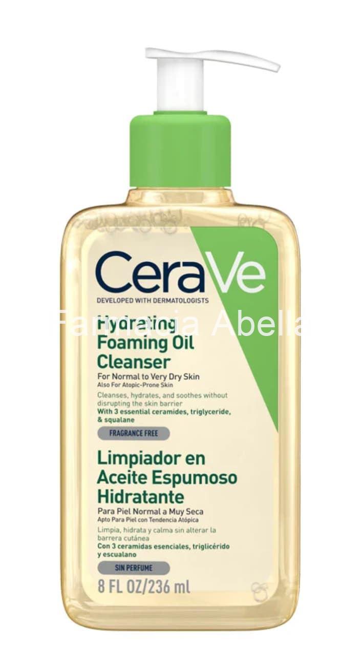 Cerave limpiador en aceite espumoso hidratante 473 ml - Imagen 1