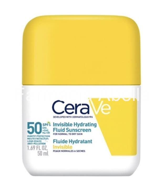 Cerave solar fluido protector invisible hidratante 50 spf 50 ml - Imagen 1