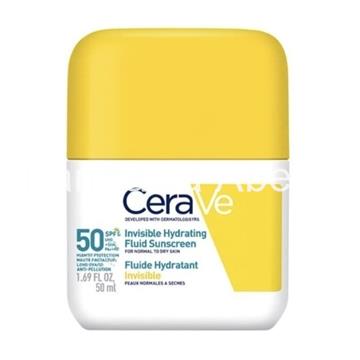 Cerave solar fluido protector invisible hidratante 50 spf 50 ml - Imagen 1