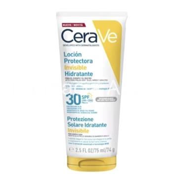 Cerave solar loción protectora invisible hidratante 30 spf 177 ml - Imagen 1