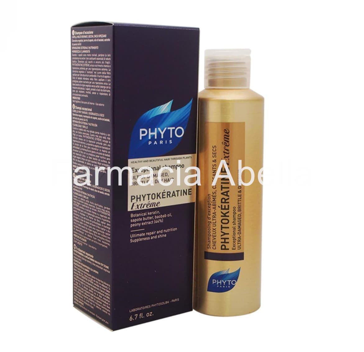 Champú Phytokeratine extreme reparación y nutrición excepcional del cabello 200 ml - Imagen 1