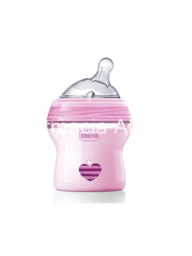 Chicco Biberón NaturalFeeling 150 ml 0m+ tetina silicona "efecto mamá" - Imagen 2