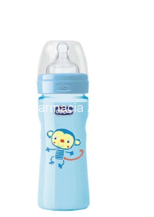 Chicco Biberón Well-Being 250 ml 2m+ tetina látex flujo medio