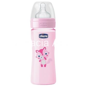 Chicco Biberón Well-Being 330 ml 4m+ tetina silicona "efecto mamá" - Imagen 2
