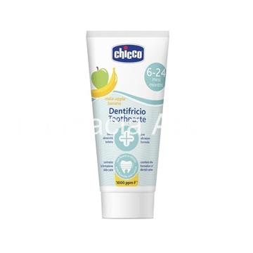 Chicco pasta de dientes infantil manzana plátano 2x 50ml 6-24 meses pack ahorro - Imagen 2