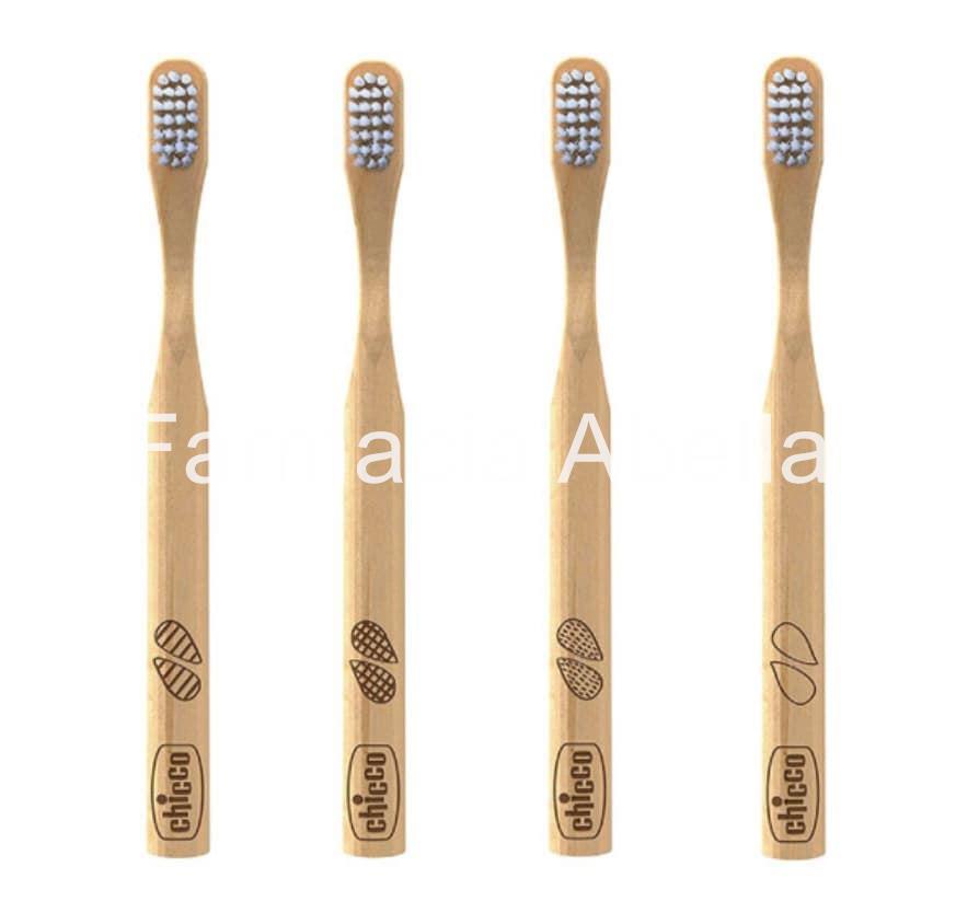 Chico cepillo de dientes infatil bamboo 3+ años - Imagen 1