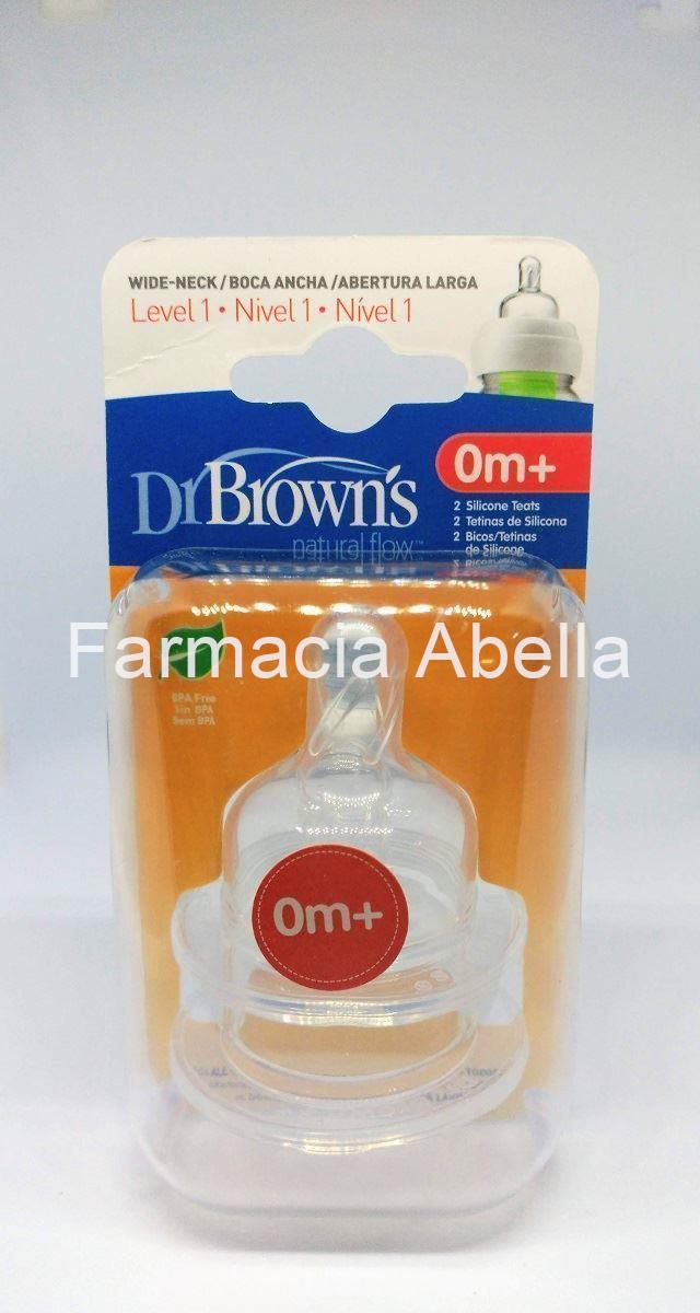 TETINA SILICONA BOCA ANCHA OPTIONS+ DR BROWN´S NATURAL FLOW NIVEL