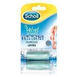 Dr Scholl Velvet Smooth Wet & Dry recambio lima durezas pies 2 unid - Imagen 1