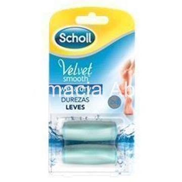 Dr Scholl Velvet Smooth Wet & Dry recambio lima durezas pies 2 unid - Imagen 1