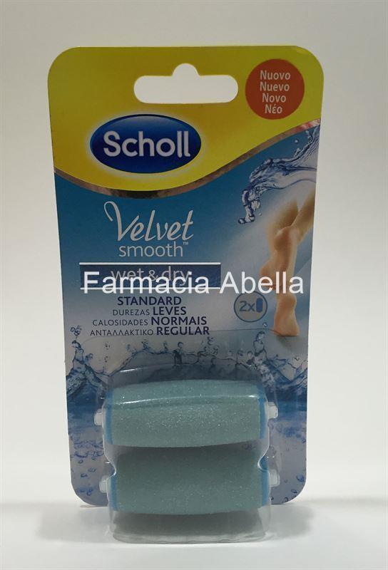 Dr Scholl Velvet Smooth Wet & Dry Recambios (2 X Durezas Leves) - Imagen 1