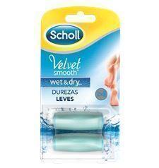 Dr Scholl Velvet Smooth Wet & Dry Recambios (2 X Durezas Leves) - Imagen 1