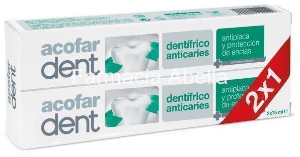 Duplo Acofardent Anticaries Dentífrico 75 ml 2 x 1 promoción pasta de dientes - Imagen 1