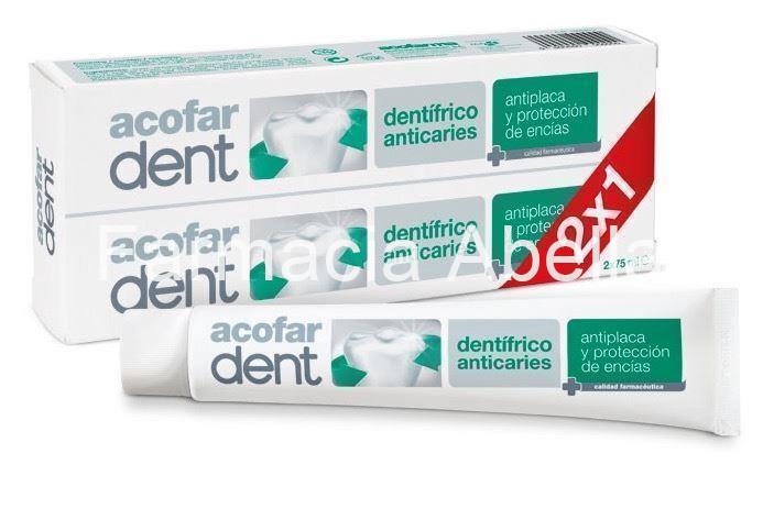 Duplo Acofardent Anticaries Dentífrico 75 ml  2 x 1 promoción pasta de dientes - Imagen 2