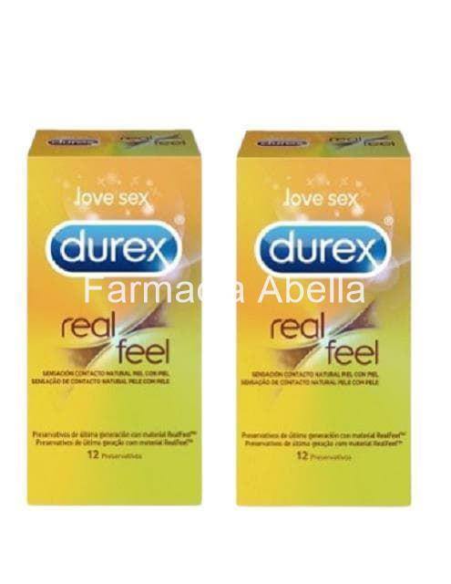 Durex RealFeel Duplo 12 +12 preservativos - Imagen 1
