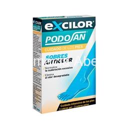 Excilor Podosan sobres gel y polvo antitranspirante pies 3 sobres gel + 3 sobres polvo - Imagen 1