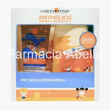 Fotoprotector corporal pediátrico Anthelios wet skin lotion 200 ml - Imagen 1