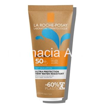 Fotoprotector corporal pediátrico Anthelios wet skin lotion 200 ml - Imagen 2