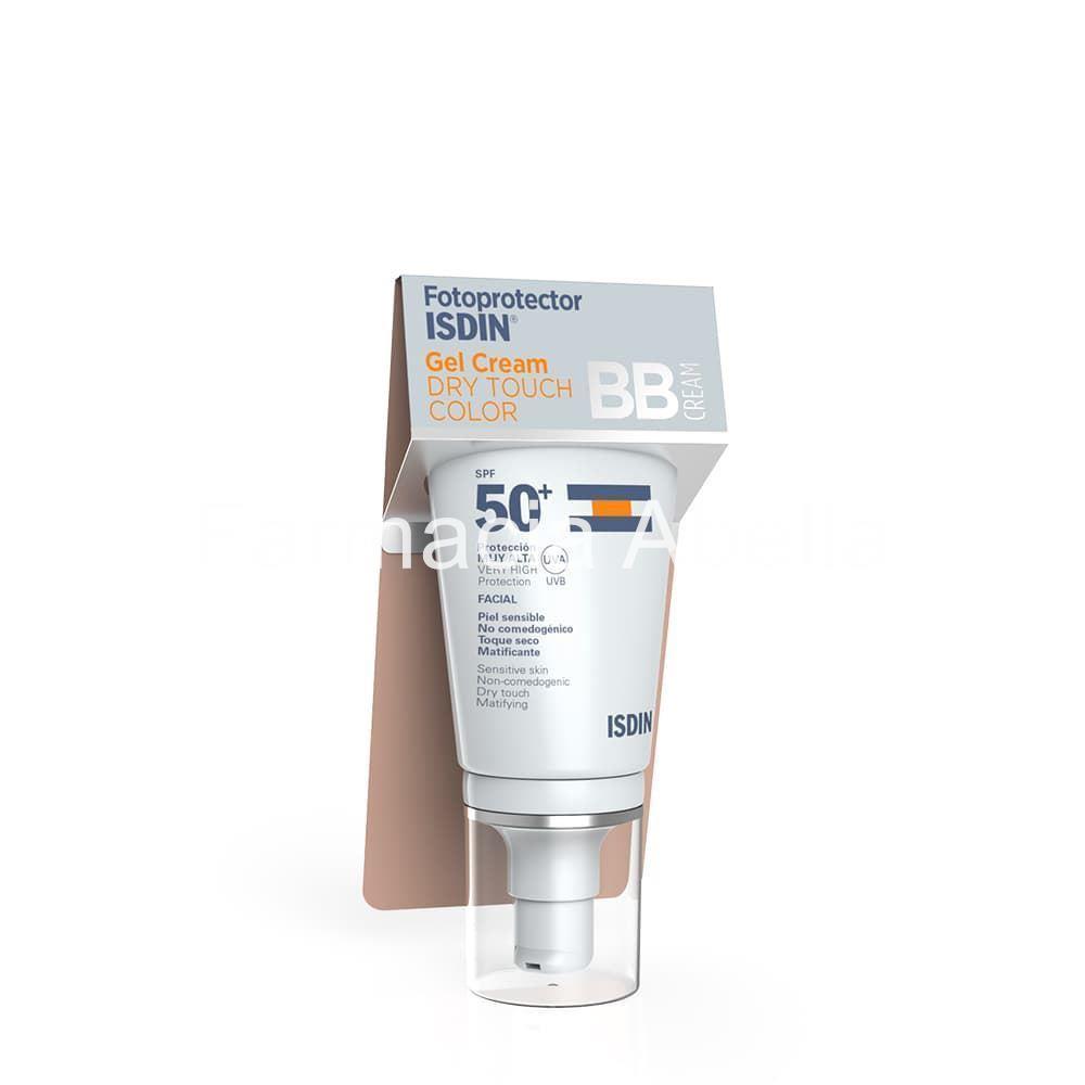 ISDIN fotoprotector gel crema dry touch color BB cream SPF 50+ 50 ml - Imagen 1