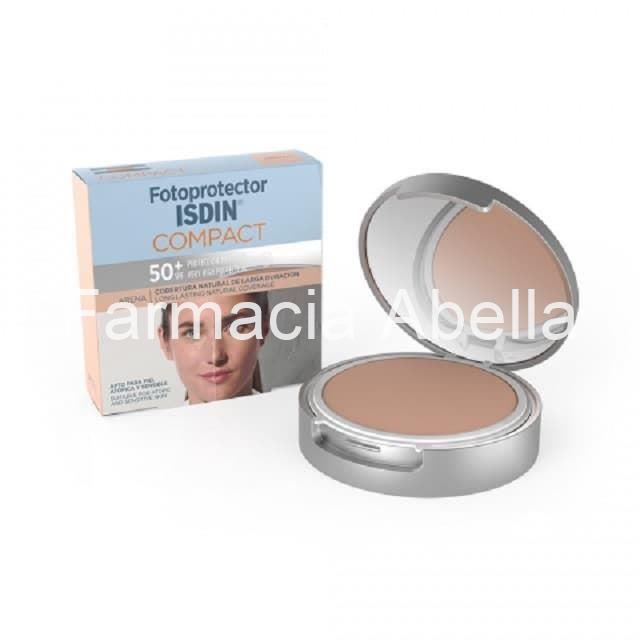 ISDIN fotoprotector maquillaje compacto color arena spf 50+ 10g - Imagen 1