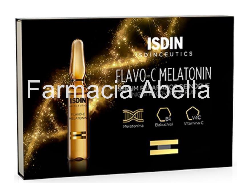 ISDIN isdinceutics flavo c melatonin serum reparador noche 2 ml 30 ampollas - Imagen 1