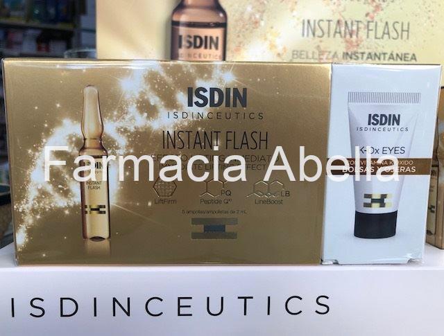 Isdinceutics instant flash 5 ampollas + minitalla K-ox eyes de regalo - Imagen 1