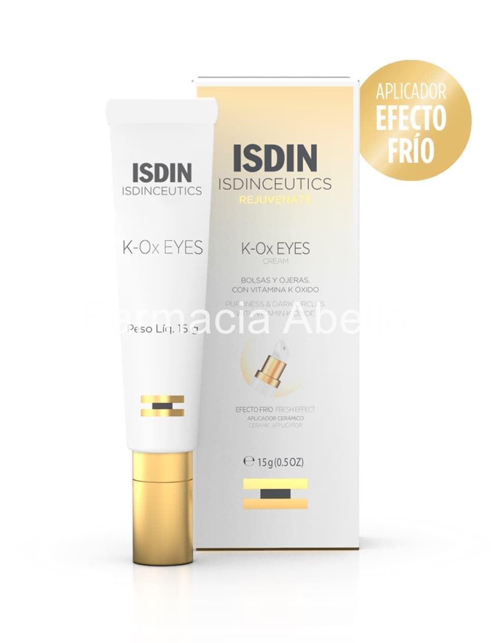 Isdinceutics K-Ox Eyes efecto frío crema 15g con regalo de minitalla isdinceutics age repair crema - Imagen 1