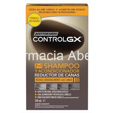 Just For Men Controlgx 2 en 1 shampoo y acondicionador reductor de canas 118 ml - Imagen 1