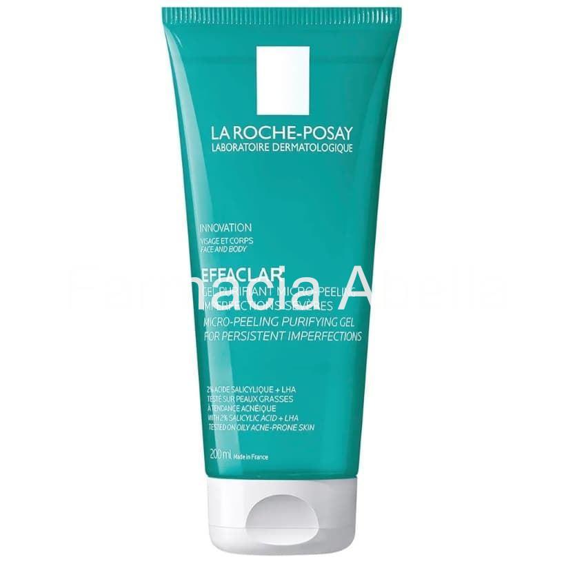 La Roche Posay effaclar gel purificante micro-exfoliante 200 ml - Imagen 1