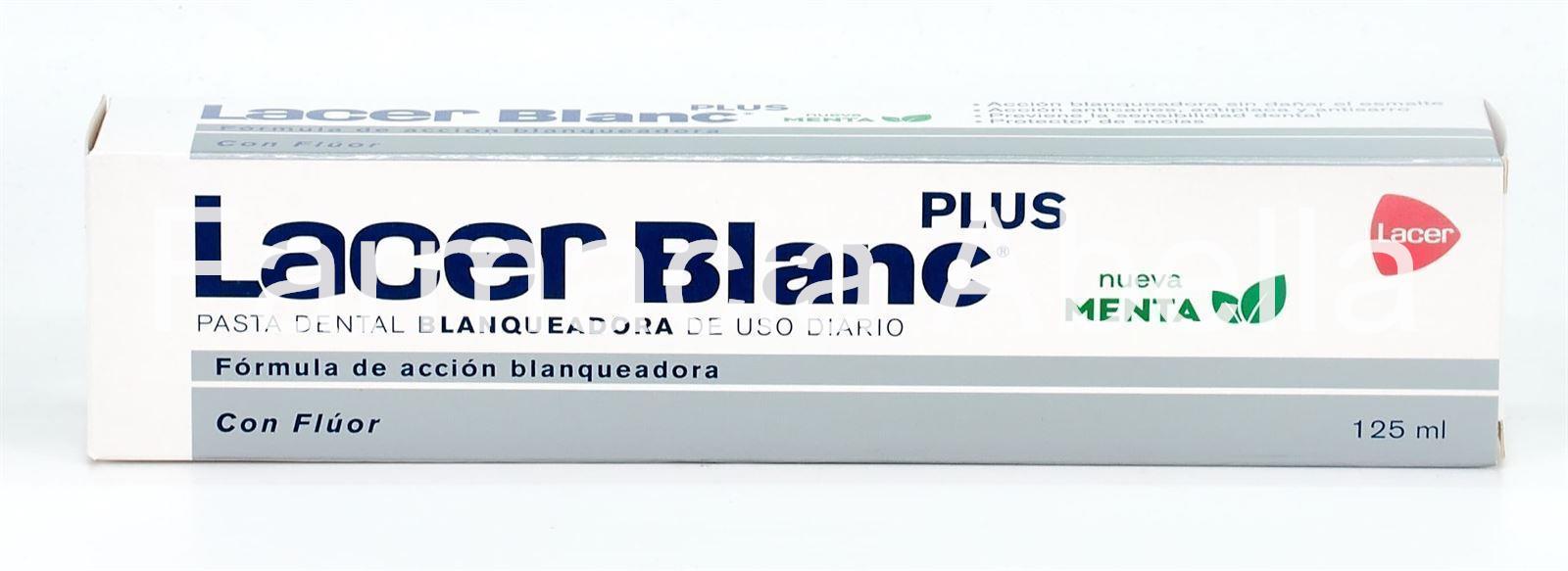 Lacer Blanc Plus dentífrico sabor menta 125 ml - Imagen 1