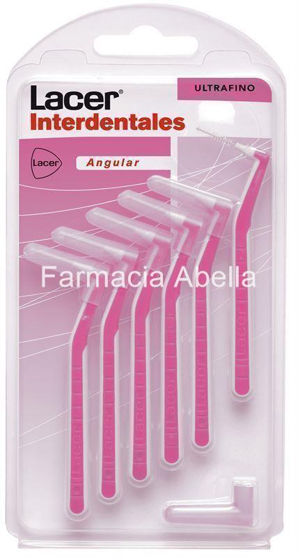 Lacer interdentales angular ultrafino rosa 6 unidades - Imagen 1