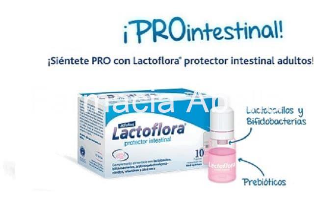 Lactoflora protector intestinal adultos 10 frascos monodosis de fácil apertura - Imagen 2