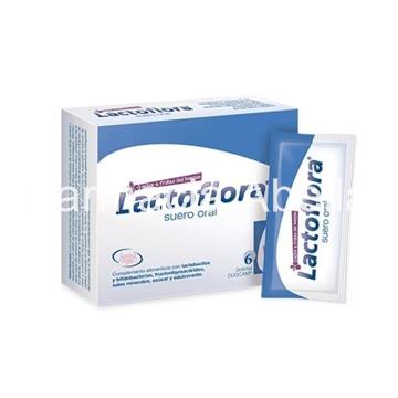 Lactoflora  Suero oral con probióticos y prebióticos 6 sobres - Imagen 1