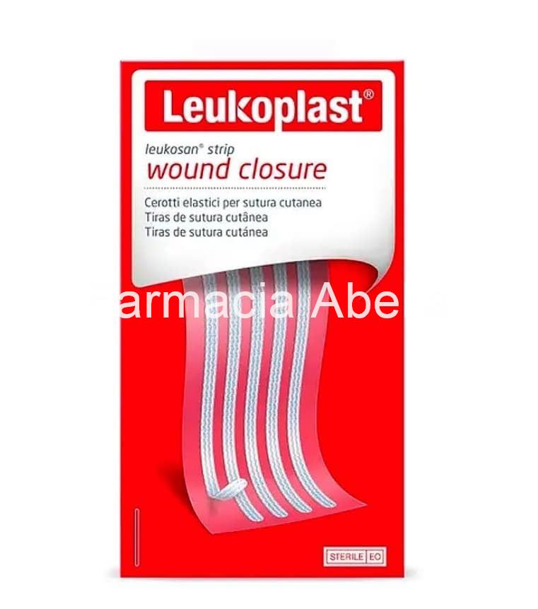 Leukoplast Strip Sutura Cutánea Estéril Tira 3 x 75 mm (10 uds) - Imagen 1