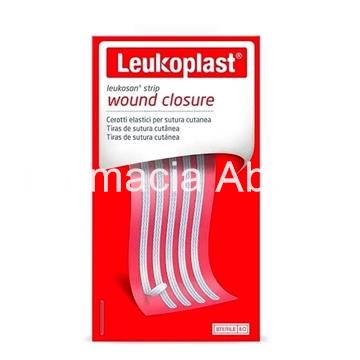 Leukoplast Strip Sutura Cutánea Estéril Tira 3 x 75 mm (10 uds) - Imagen 1