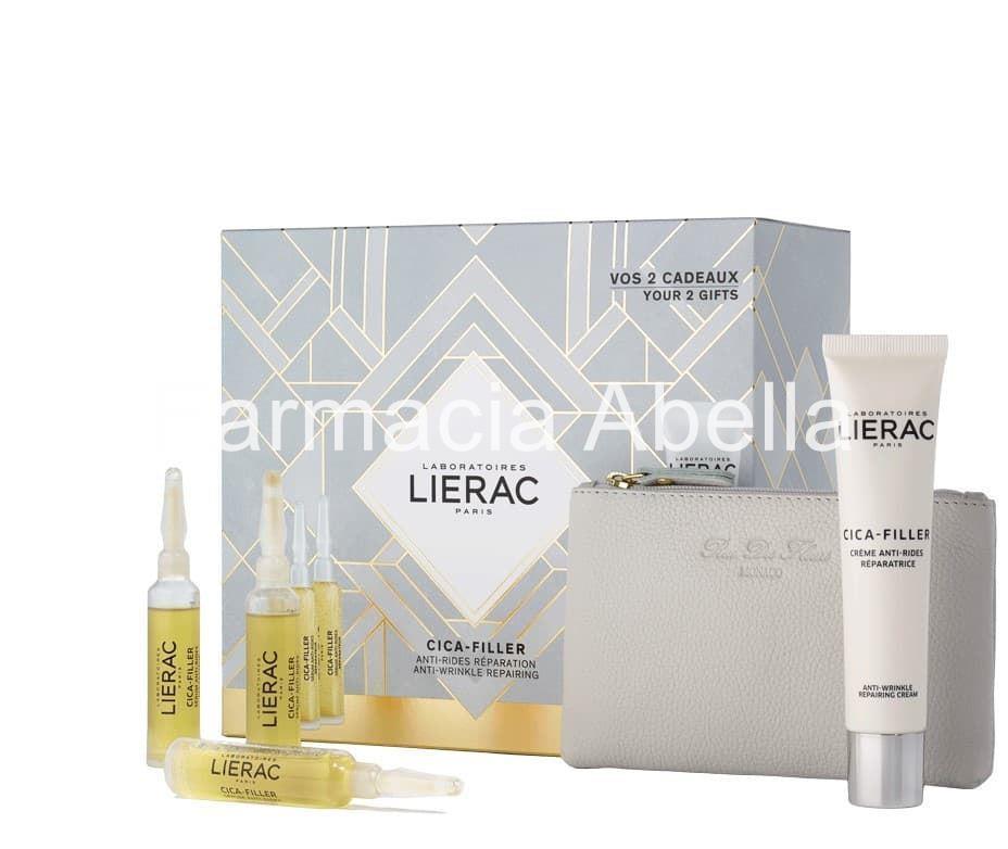 Lierac cofre cica-filler serum anti-arrugas 30 ml+ gel-crema antiarrugas 50 ml+ cartera de regalo - Imagen 1