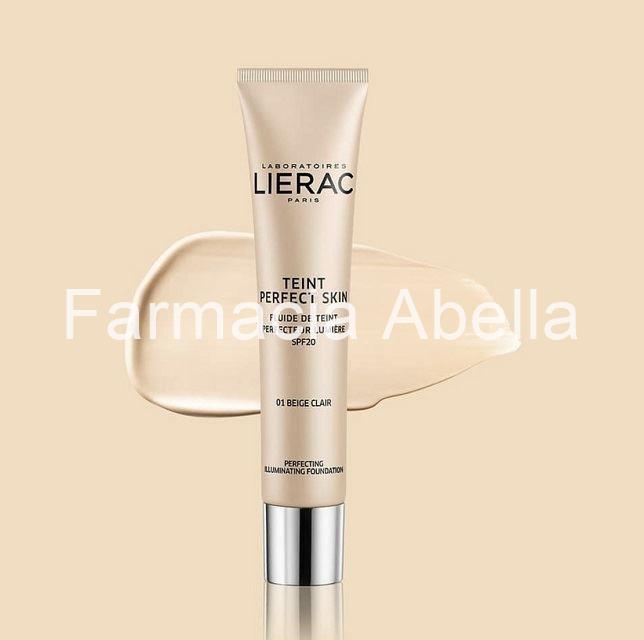Lierac maquillaje fluido iluminador SPF 20 beige claro 01- 30 ml - Imagen 1